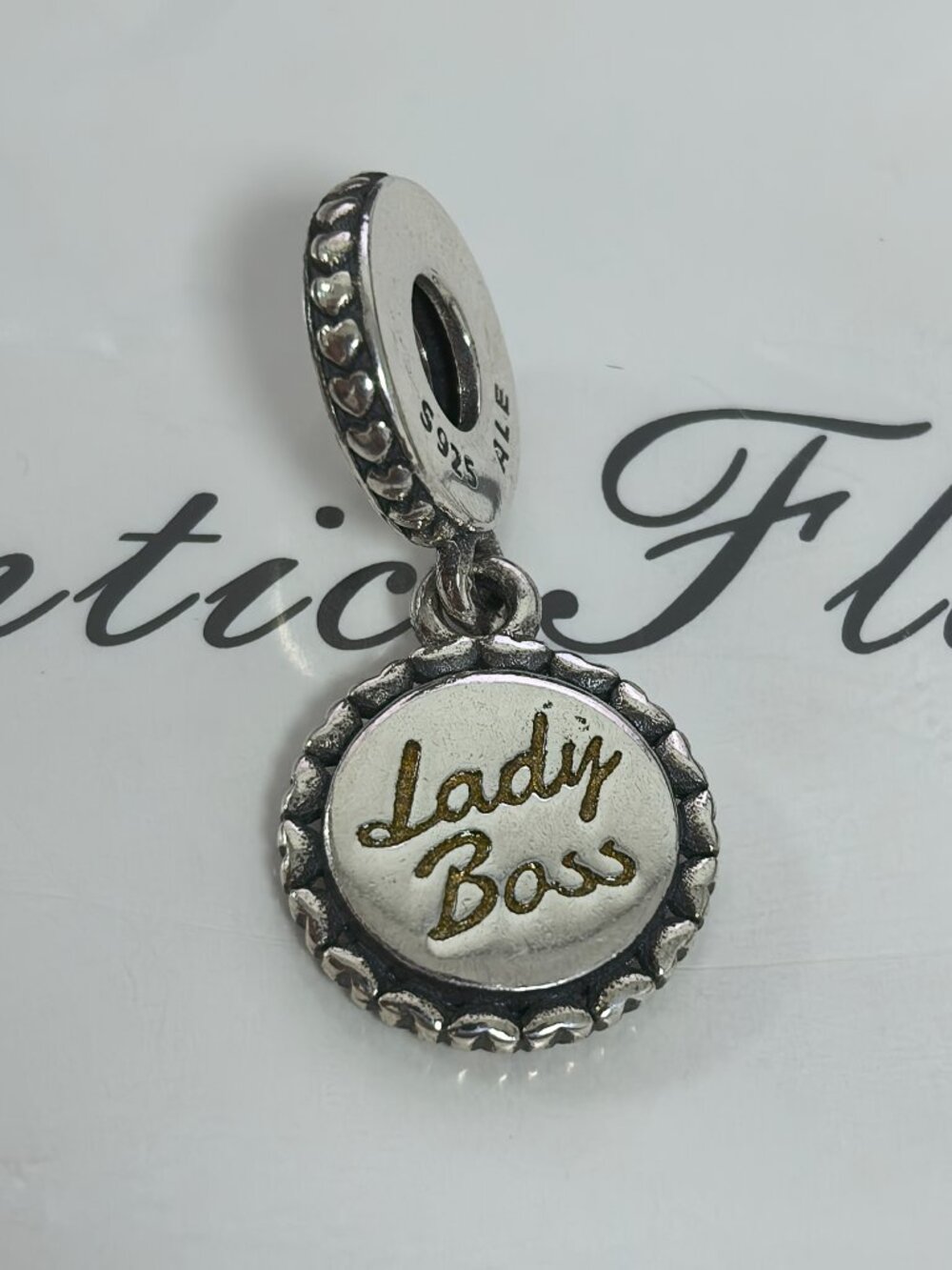 Pandora Lady Boss Charm Pendant, S925 Silver Jewelry Bracelets